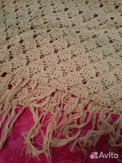 Косынки вязаные шерсть,х/б