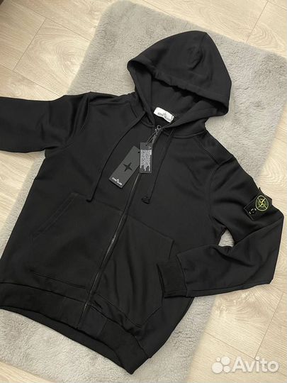 Зип-худи Stone Island чёрного цвета