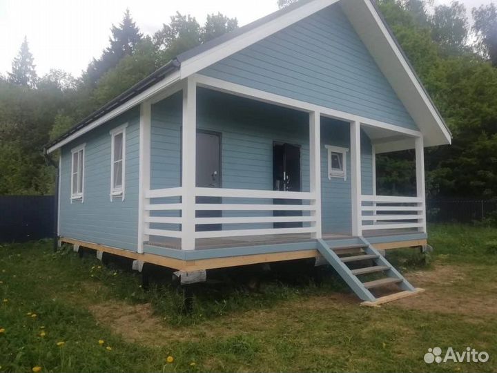 Дом каркасно-щитовой 7х7,5