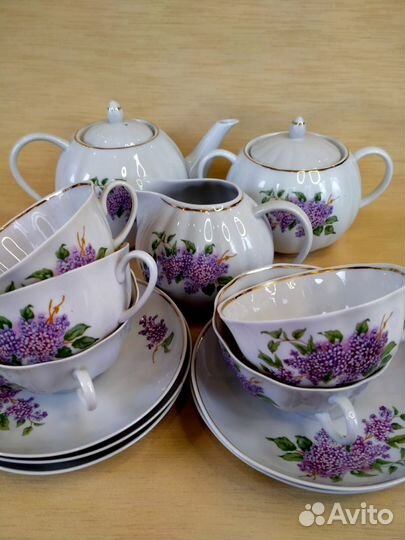 Сервиз чайный Сирень Дулёво
