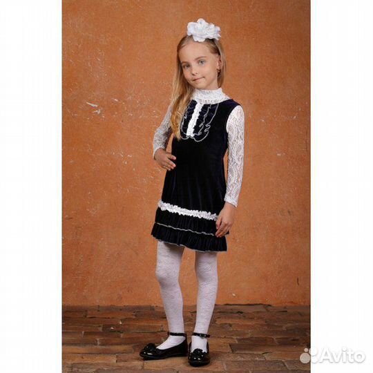 Школьное платье сарафан + жакет + блузки