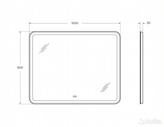 Cezares CZR-SPC-MC-1000-800-RGB-TCH Зер