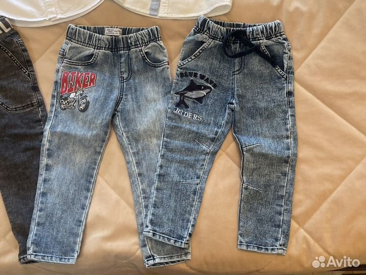 Рубашка hm 92, джинсы gloria geens 92