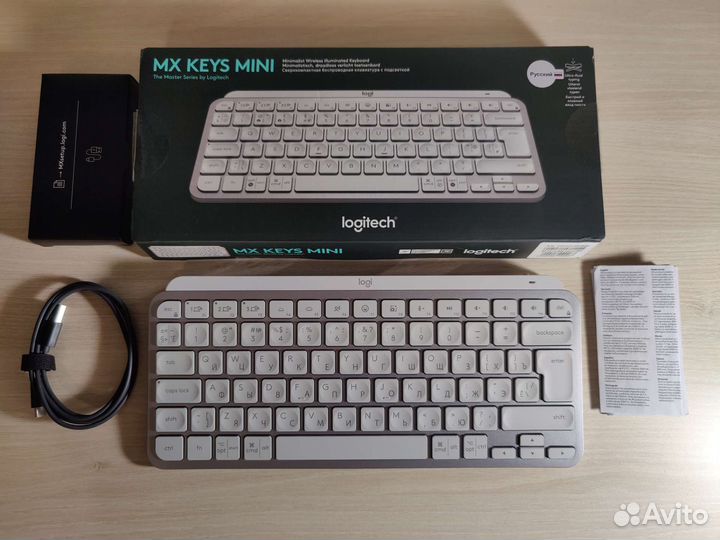 Клавиатура Logitech MX Keys Mini (как новая, рст)