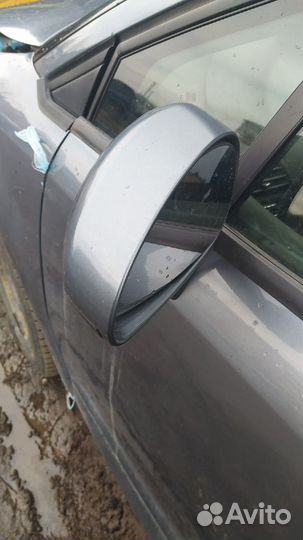 Боковое зеркало Ситроен С4 купе светло-серое