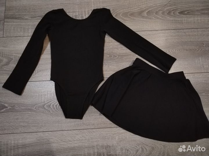 Купальник гимнастический с юбкой