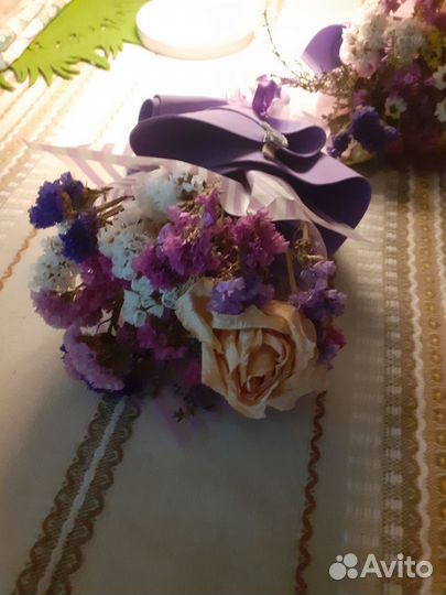 Букктики из сухоцветов