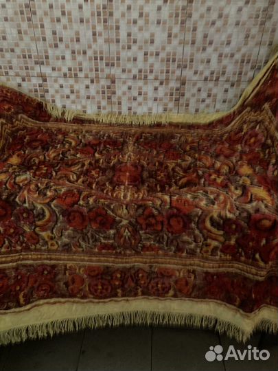 Велюровая скатерть СССР 60-70 годов