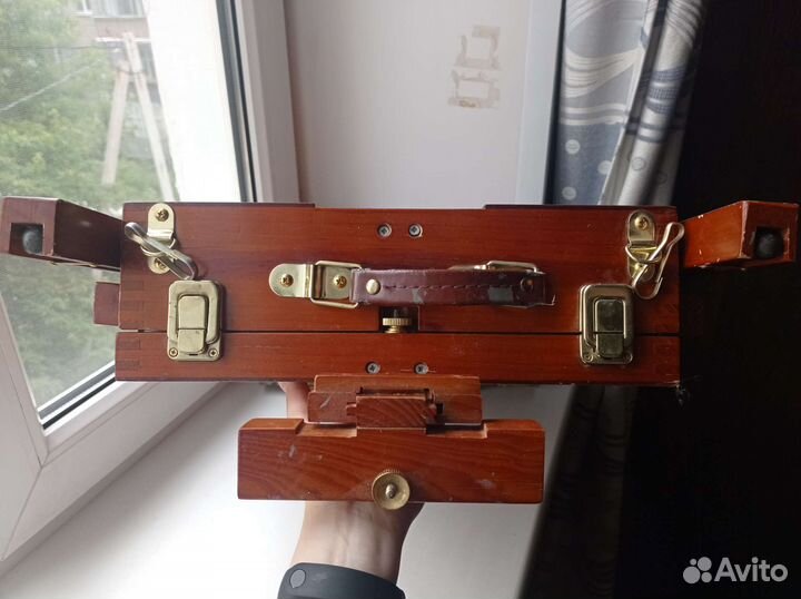 Мольберт этюдник б/у студийный большой деревянный