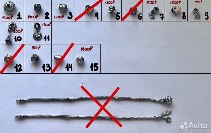 Пандора браслет и шармы