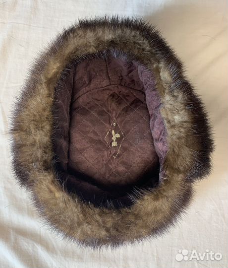 Мужская шапка ушанка (норка+каракуль) (58)