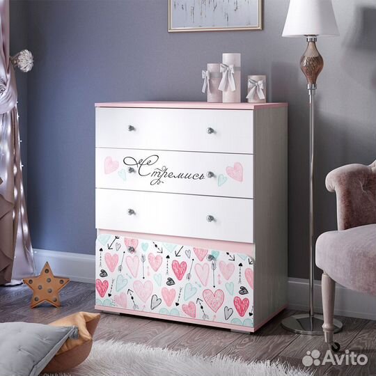 Комод 4 ящика Малибу 80х99х46 км-08