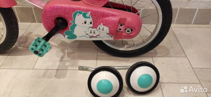 Детский велосипед для девочки Btwin 500 unicorn 14