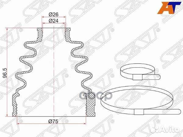 Пыльник шруса внутренний FR nissan X-trail T31