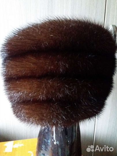 Шапка норковая женская