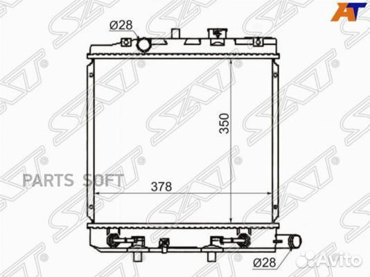 Радиатор охлаждения Мазда Демио 96-00