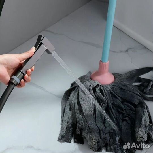 Смеситель встраиваемый с гигиеническим душем Ganzer GZ01157-Q графит