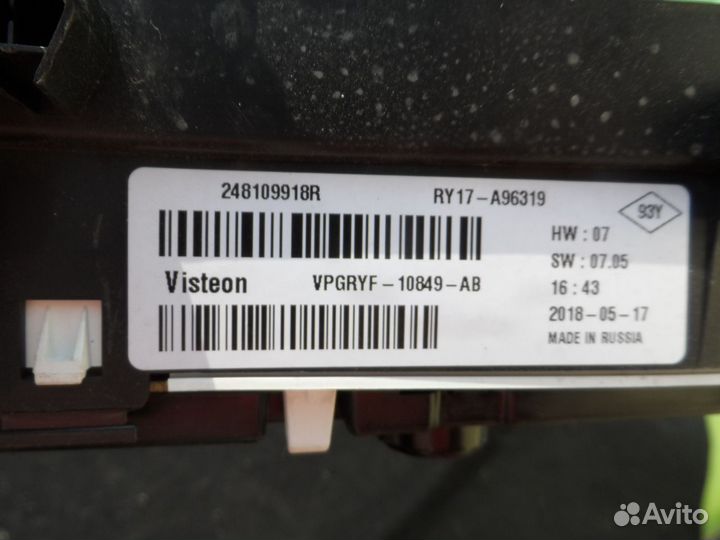 Панель приборов LADA X-Ray