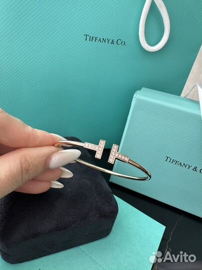 Tiffany браслет золото 750 пробы бриллианты