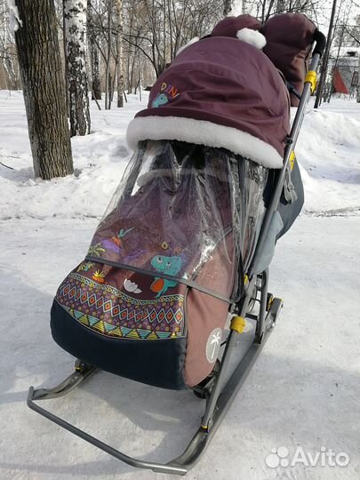 Санки коляска nika