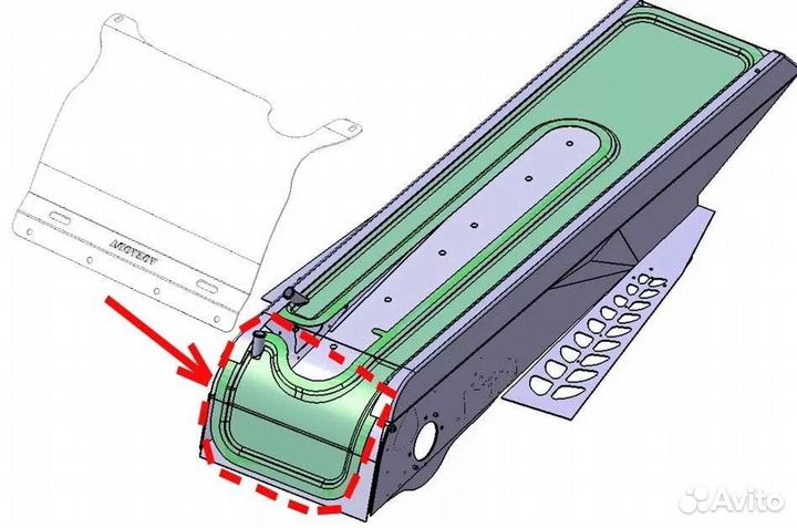 Защита радиатора снегохода vоеvоda для BRP SKI-DOO