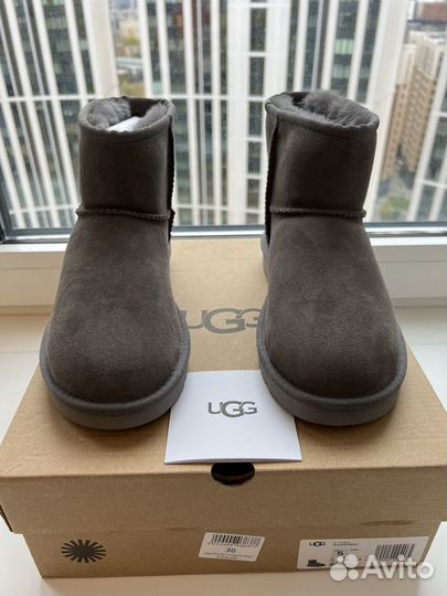 Угги Женские UGG classic mini II grey