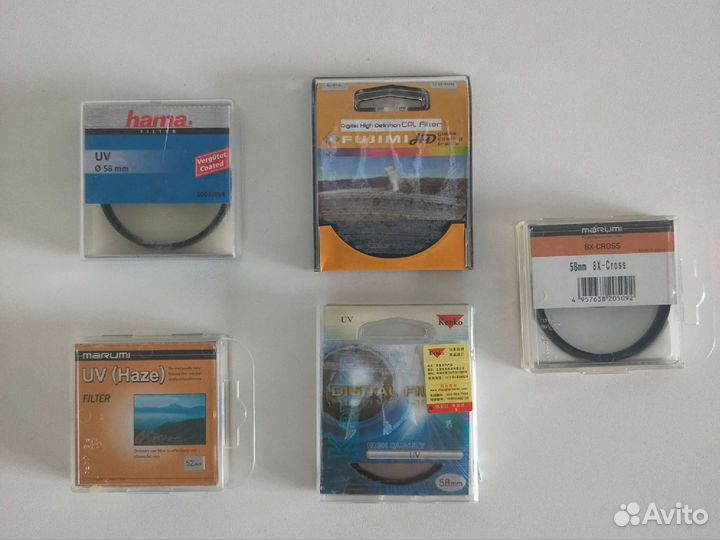 Различные фильтры для объектива