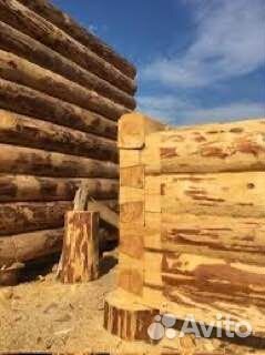 Оцилиндрованное бревно, срубы бань