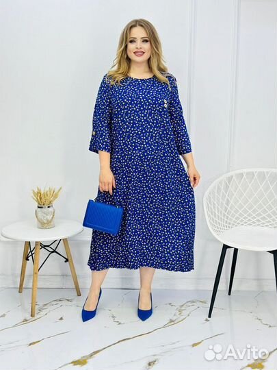 Штапельное платье