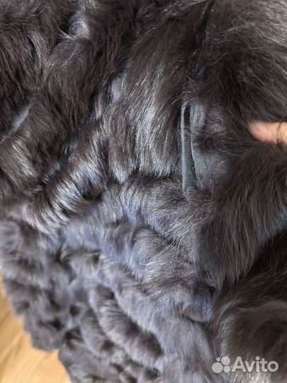 Шуба из песца с капюшоном трансформер 5в1