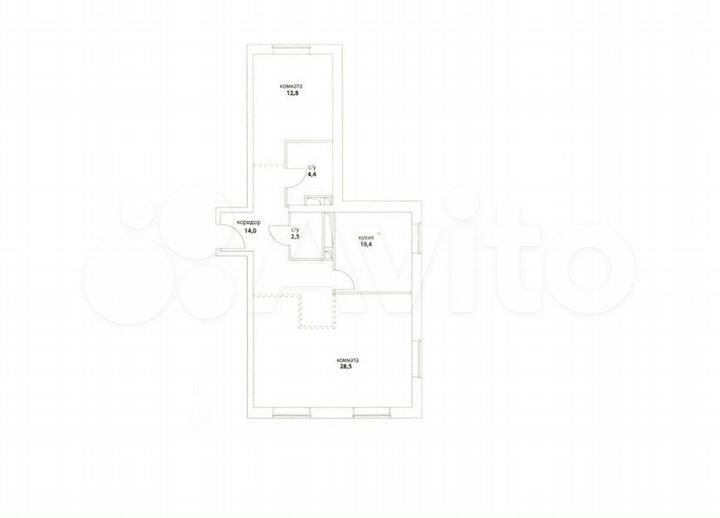 2-к. квартира, 72,6 м², 5/27 эт.