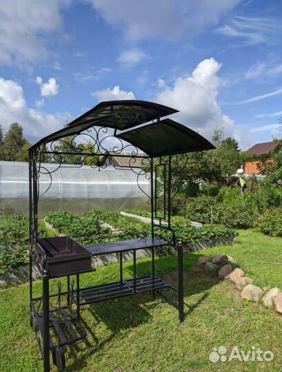 Мангал с крышей