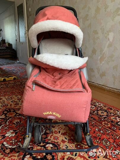 Детские санки коляска ника