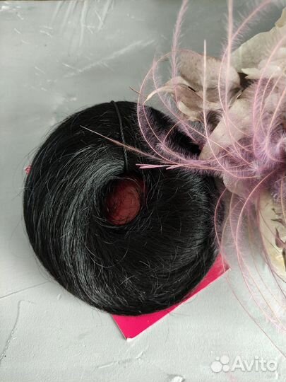 Шиньон из натуральных волос