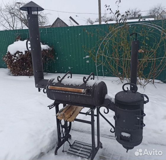 Смокер, мангал, коптильня, барбекю, казан