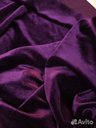 Отрез ткани бархат стрейч велюр габардин