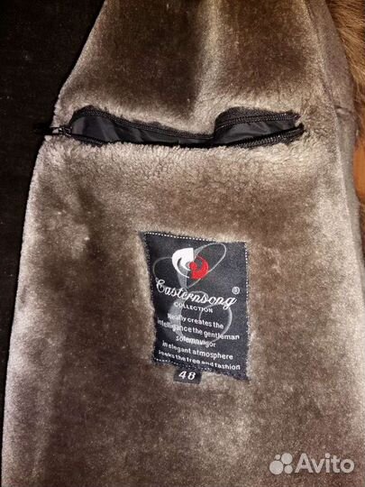 Куртка кожа,на меху.Жилет