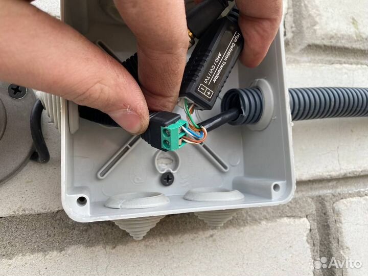 Видеокамера видеонаблюдения установка