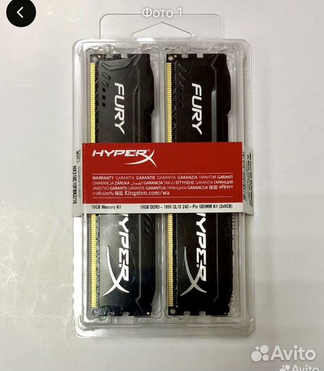 Kingston HyperX DDR3 16GB 1866MHz