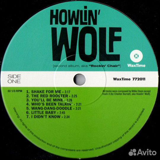 Howlin' Wolf–Howlin' Wolf, LP, EU 2015(1962) новый