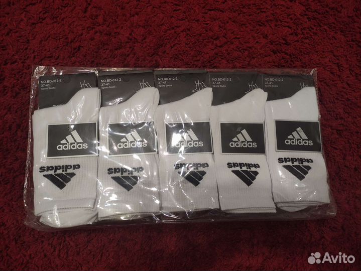 Носки Adidas высокие белые