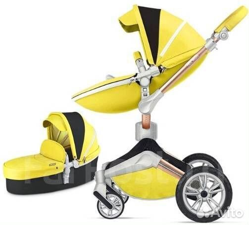 Коляска HOT MOM 2 в 1 яркая для мальчика/девочки