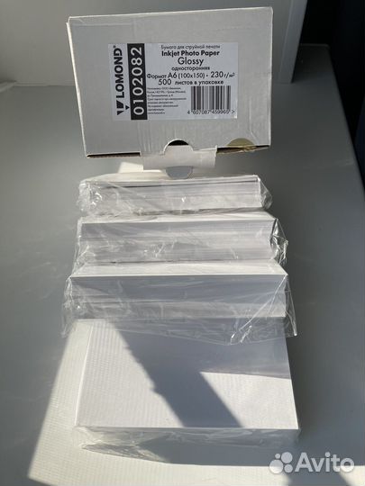 Бумага для струйной печати Lomond Glossy A6 10x15