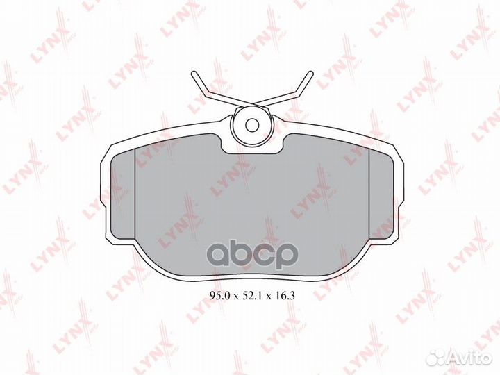 Колодки тормозные дисковые зад BD5008 lynxauto