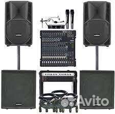 Проэктор, колонки, дым машина аренда