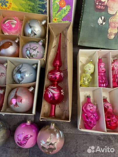 Наборы елочных игрушек СССР