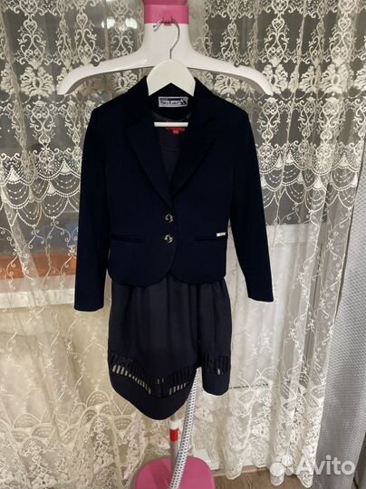 Школьный пиджак для девочек 128р
