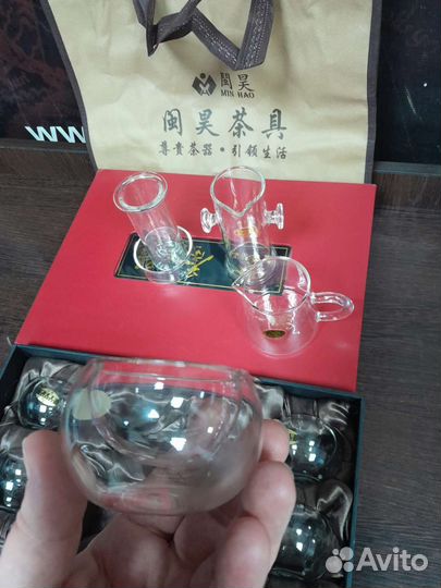 Китайский стеклянный набор для чайных церемоний