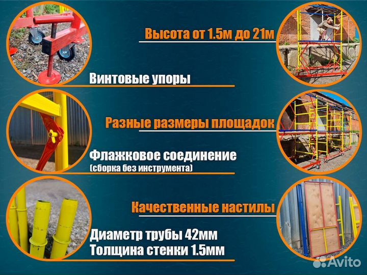 Вышка тура высота 7 м. аренда и продажа