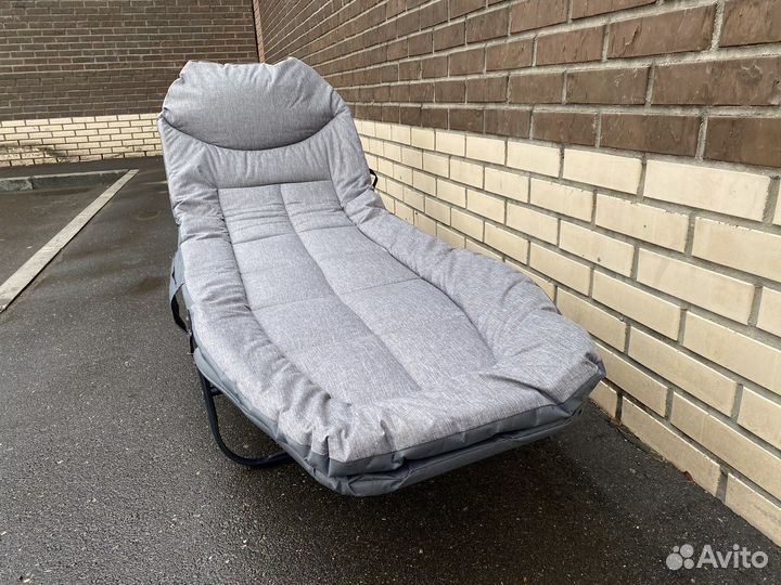 Раскладушка туристическая с матрасом